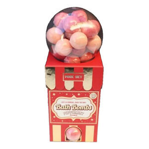 New Christmas Carnival Pink Sky Gumball Machine Scented Bath Bomb Set